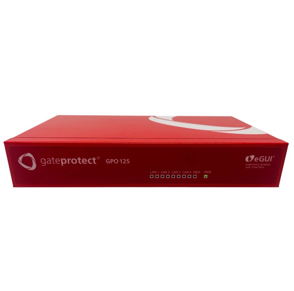 Gateprotect GPO 125 Firewall VPN Server Egui UTM Appliance w/ Power Supply