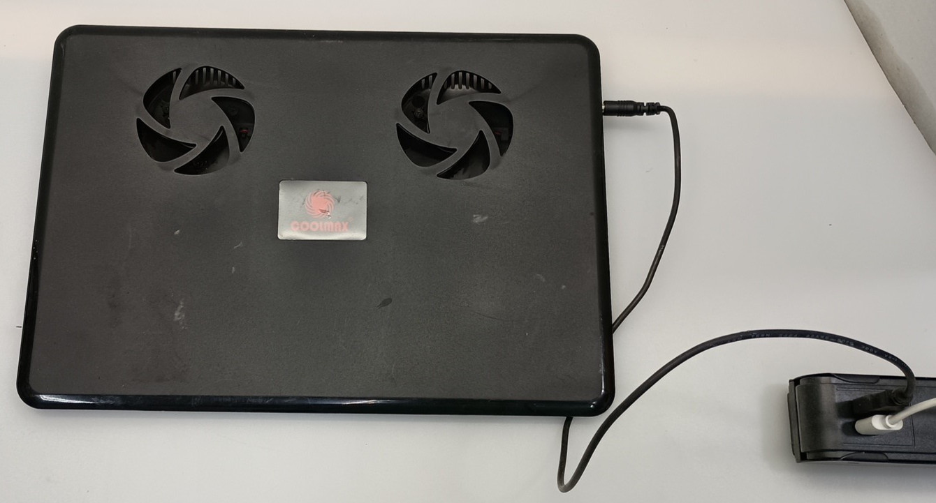 COOLMAX NB-430 Laptop Cooling Pad Notebook Cooler Two Fans USB Powered