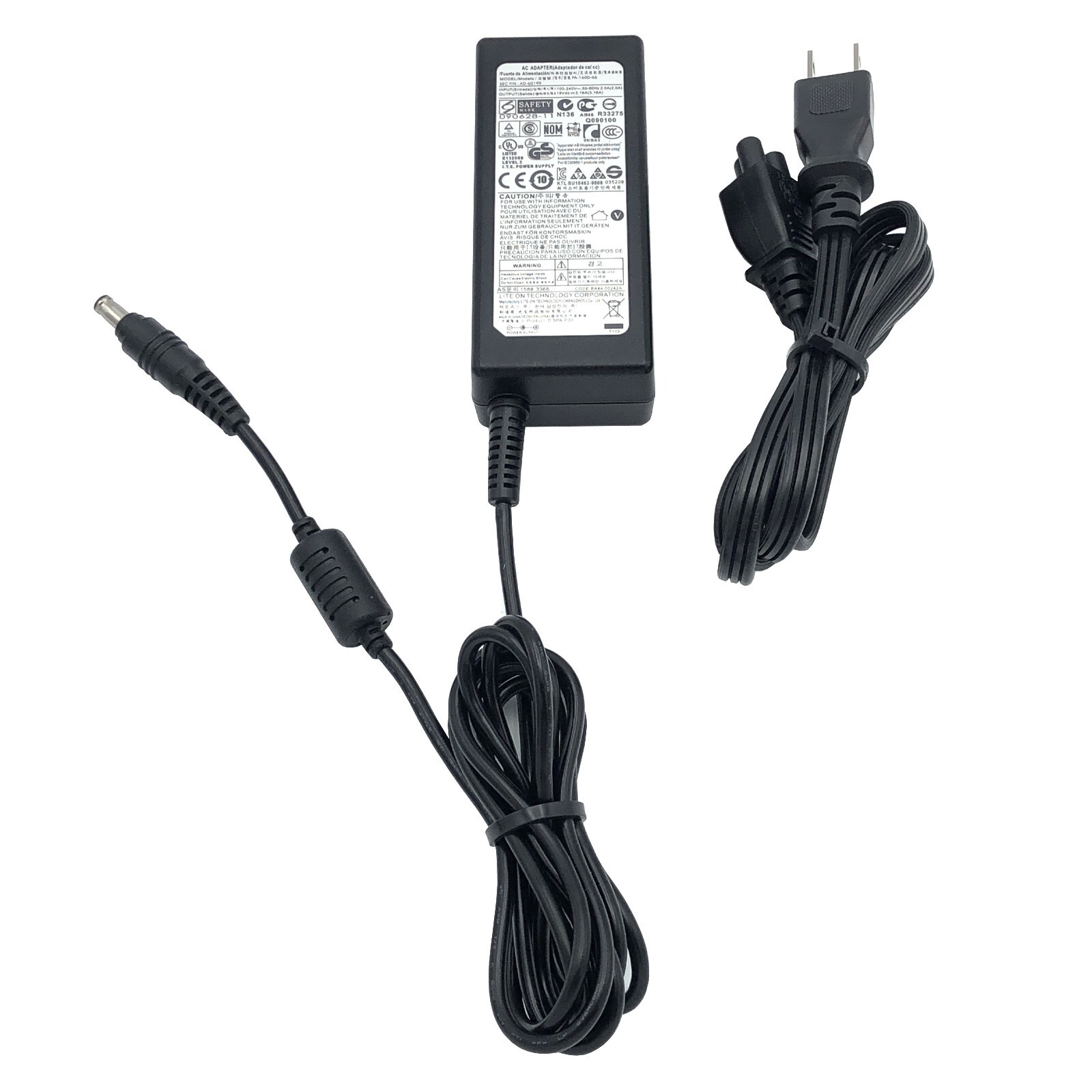 Genuine LiteOn AC Adapter PA-1600-66 AD-6019R Power Charger 19V 3.16A 60W