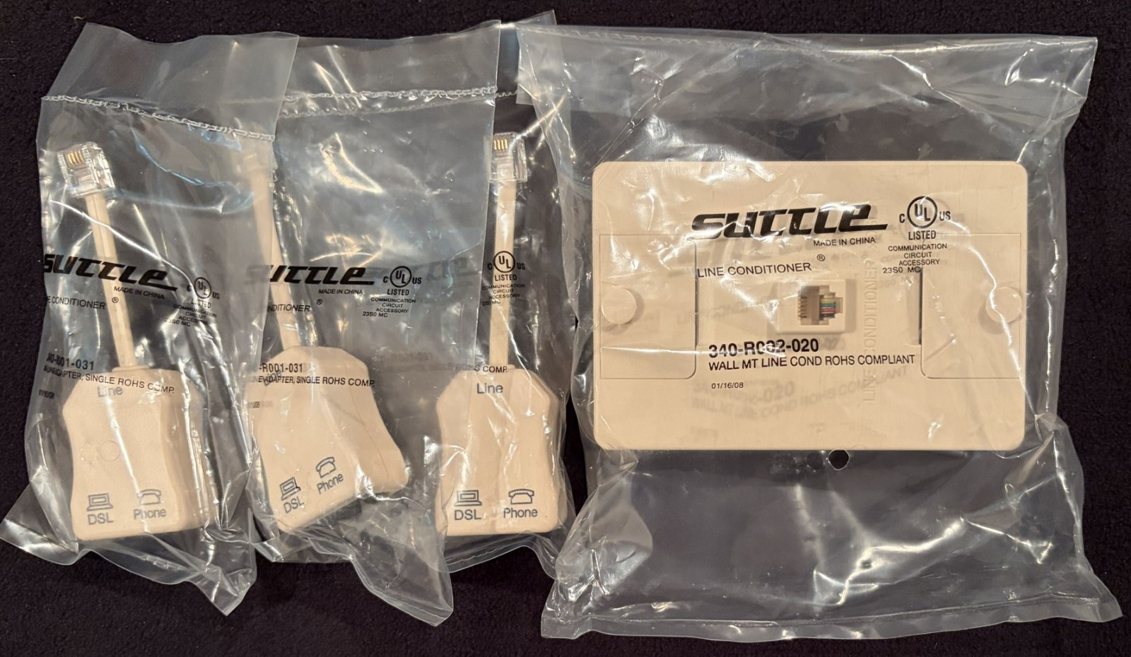 Suttle Line Conditioners 630LCU-50E & Set of 3 900LCS-50E, Wall Mount/InLine NEW