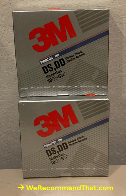 Vintage 3M 3.5 High Density DS HD Floppy Diskettes IBM Formatted Lot 20 Sealed