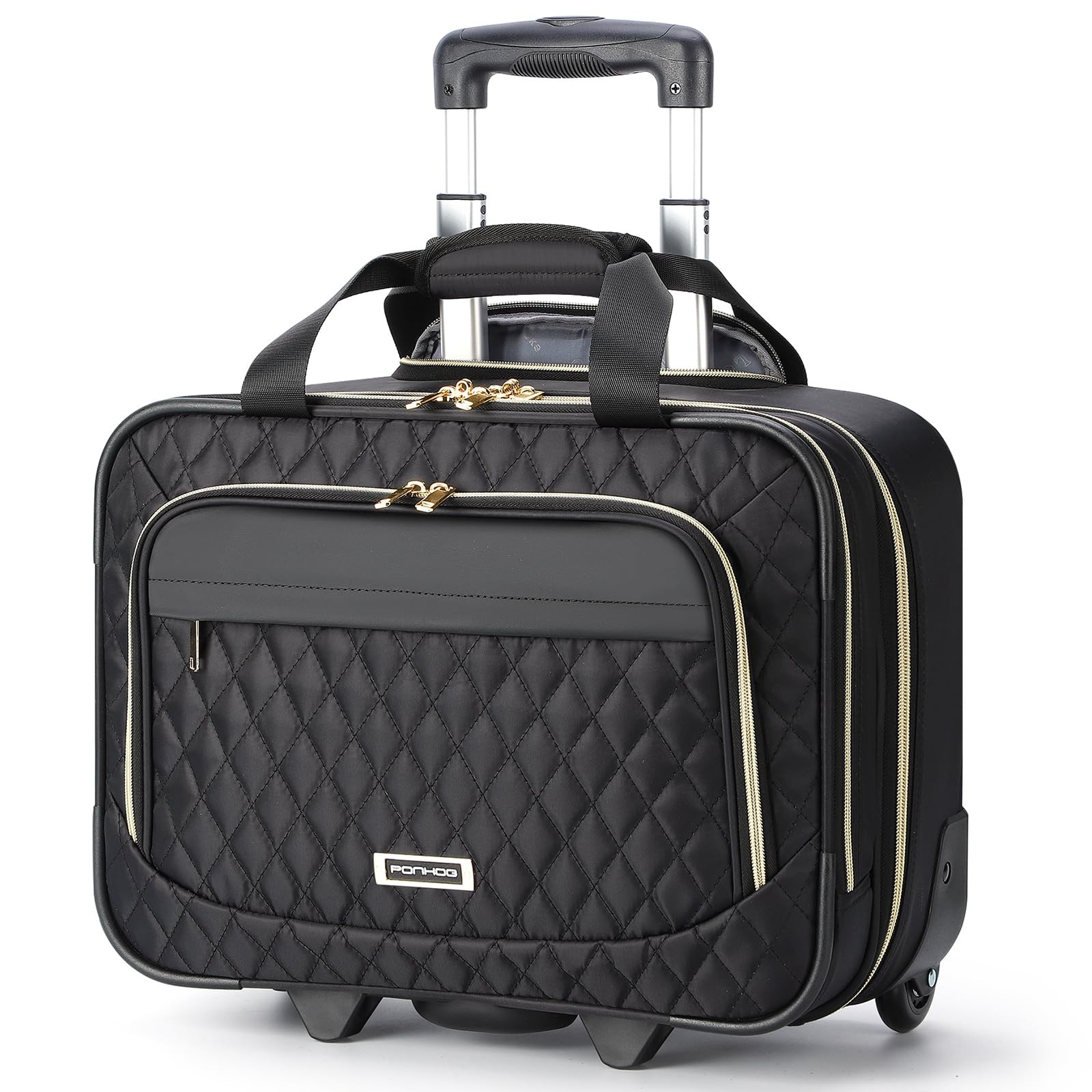 15.6" Rolling Laptop Bag Black