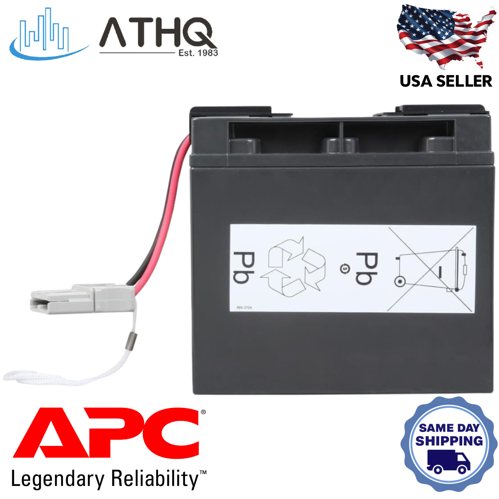 APC RBC55 Replacement Battery Cartridge APCRBC55 Hot‑Swappable UPS Battery Pack