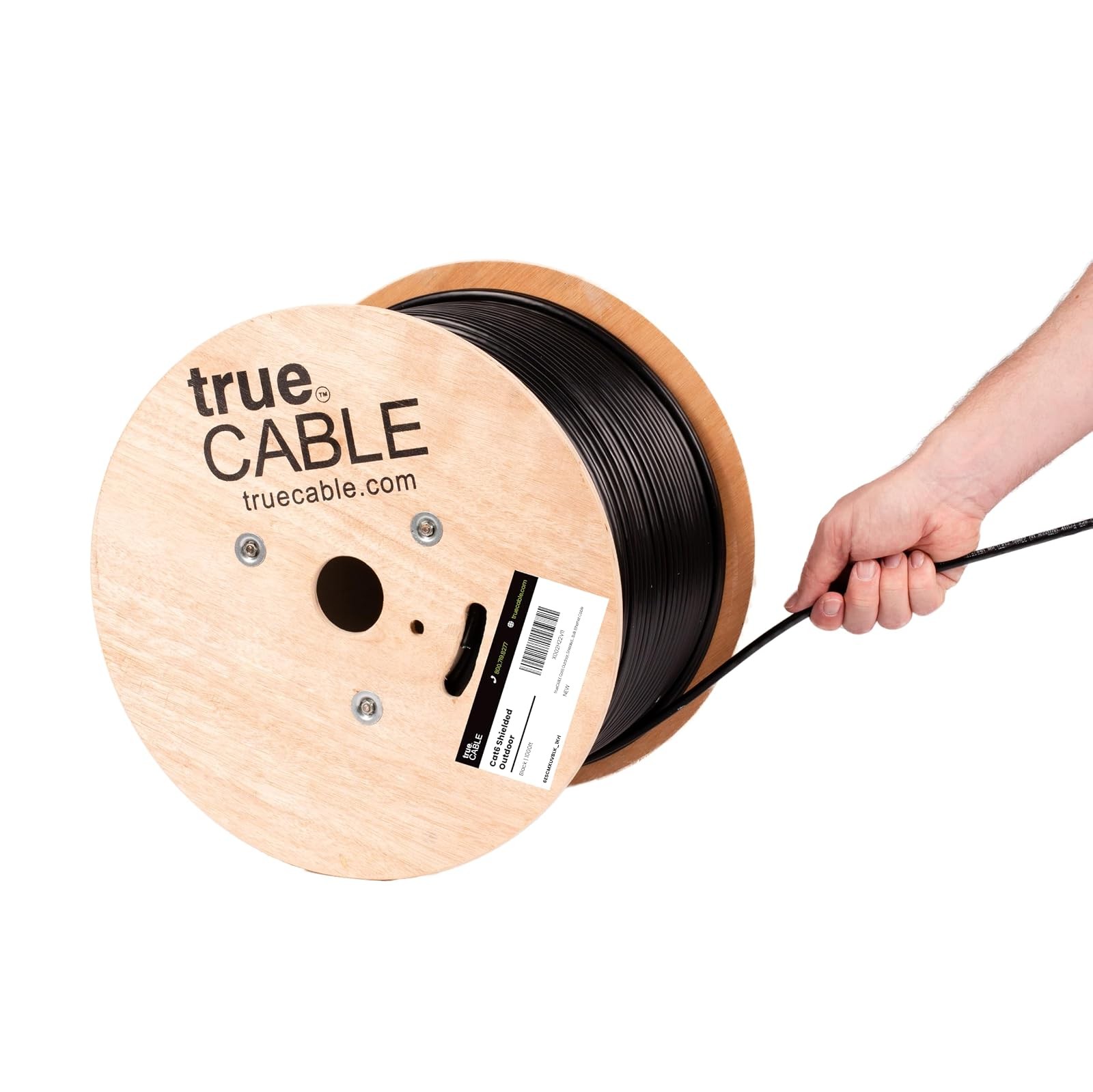 TRUE CABLE Cat6 Outdoor Bulk 1000ft Shielded F/UTP