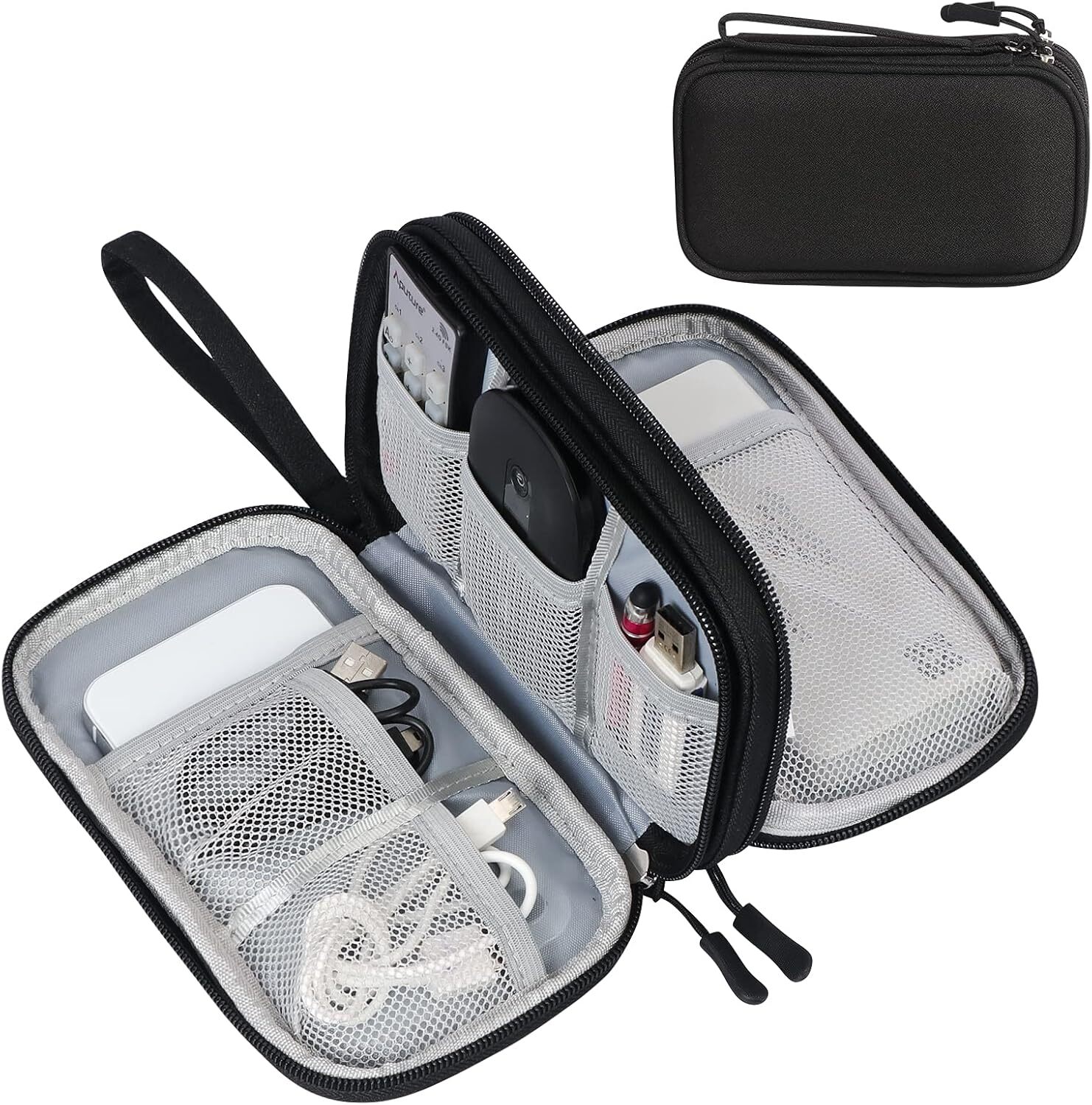 Electronic USB Case Travel Cable Bag Organizer Charger Storage Cord Accessories