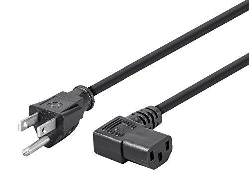 Monoprice 6ft 14AWG Right Angle Power Cord Cable w/ 3 Conductor PC Power