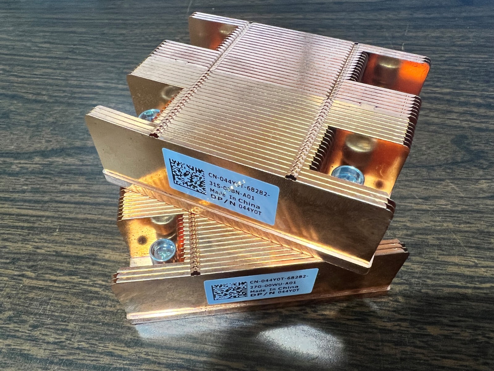 A Pair of Genuine  044Y0T Dell PowerEdge M620 Blade Server Heatsink