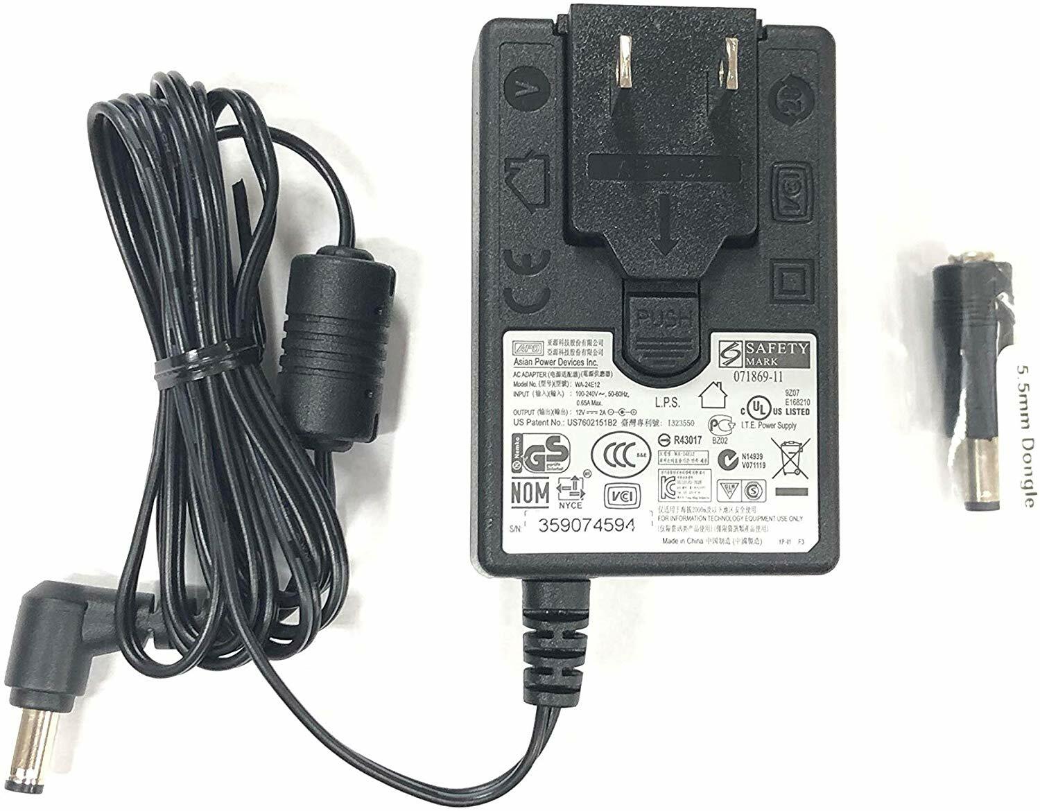 New Genuine APD 12V Adapter For WD WEWDBC3G0010 WDBC3G0010HAL-NESN Hard Drive 