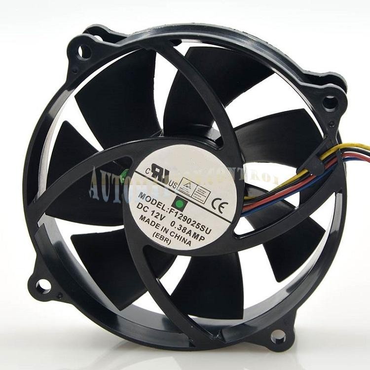 For EVERFLOW F129025SU 90*25mm 12V 0.38A 4pin PWM CPU Cooling fan