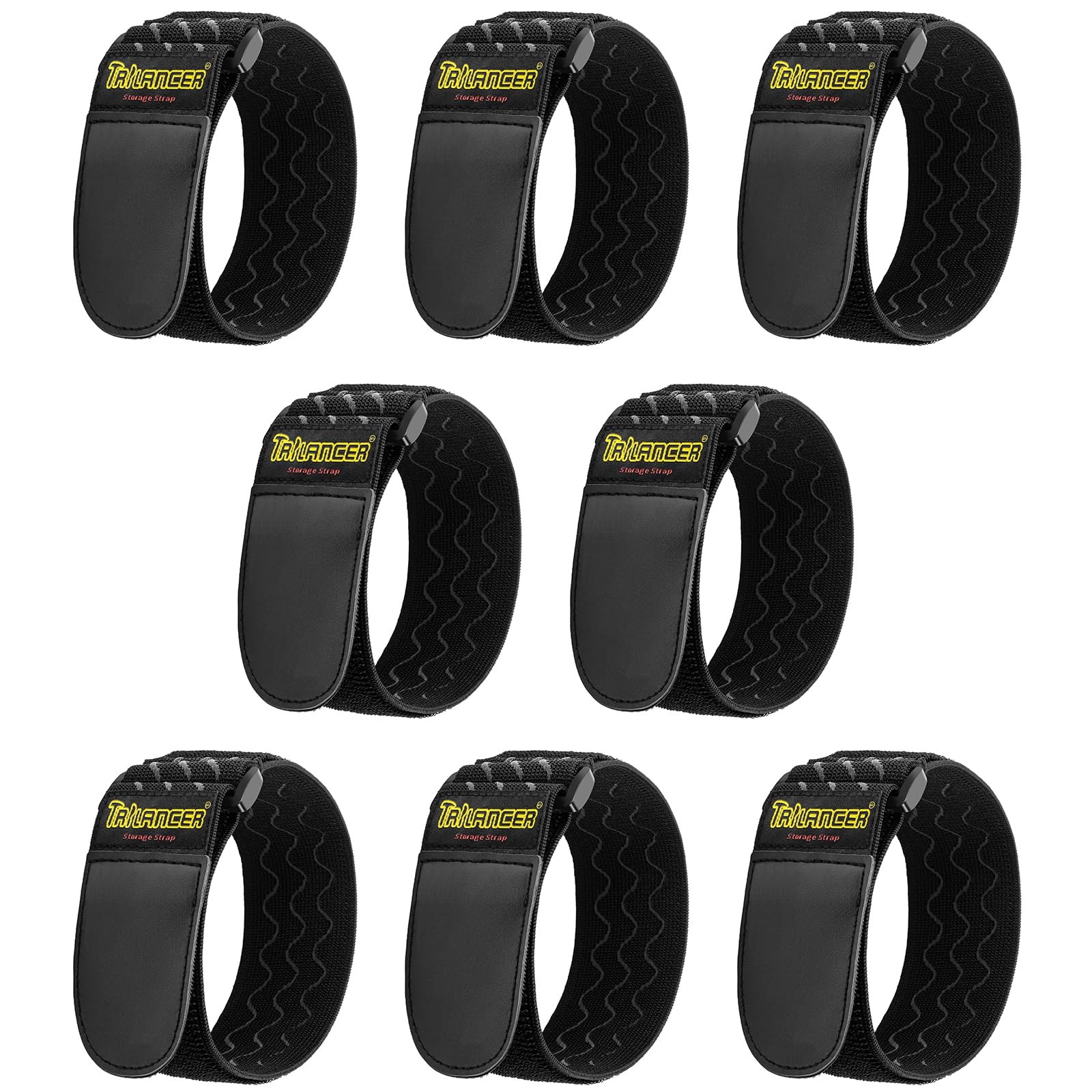 Elastic Cinch Straps with AntiSlip Strips, 12 "x 2"8 Pack Heavy Duty Multipur...