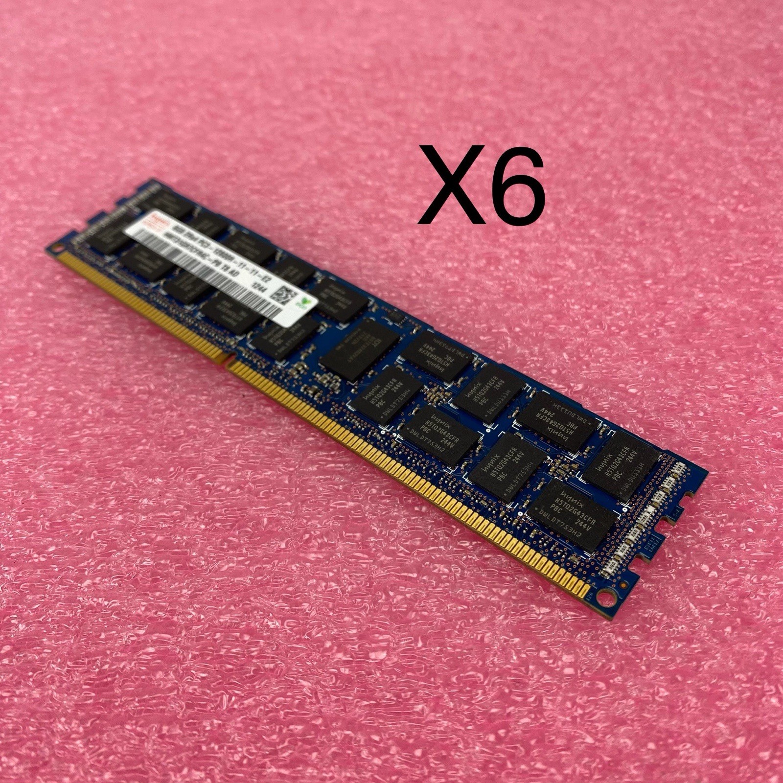 Hynix HMT31GR7CFR4C-PB PC3-12800R-11-11-E2 8GB 2Rx4 Desktop Memory Ram Lot of 6