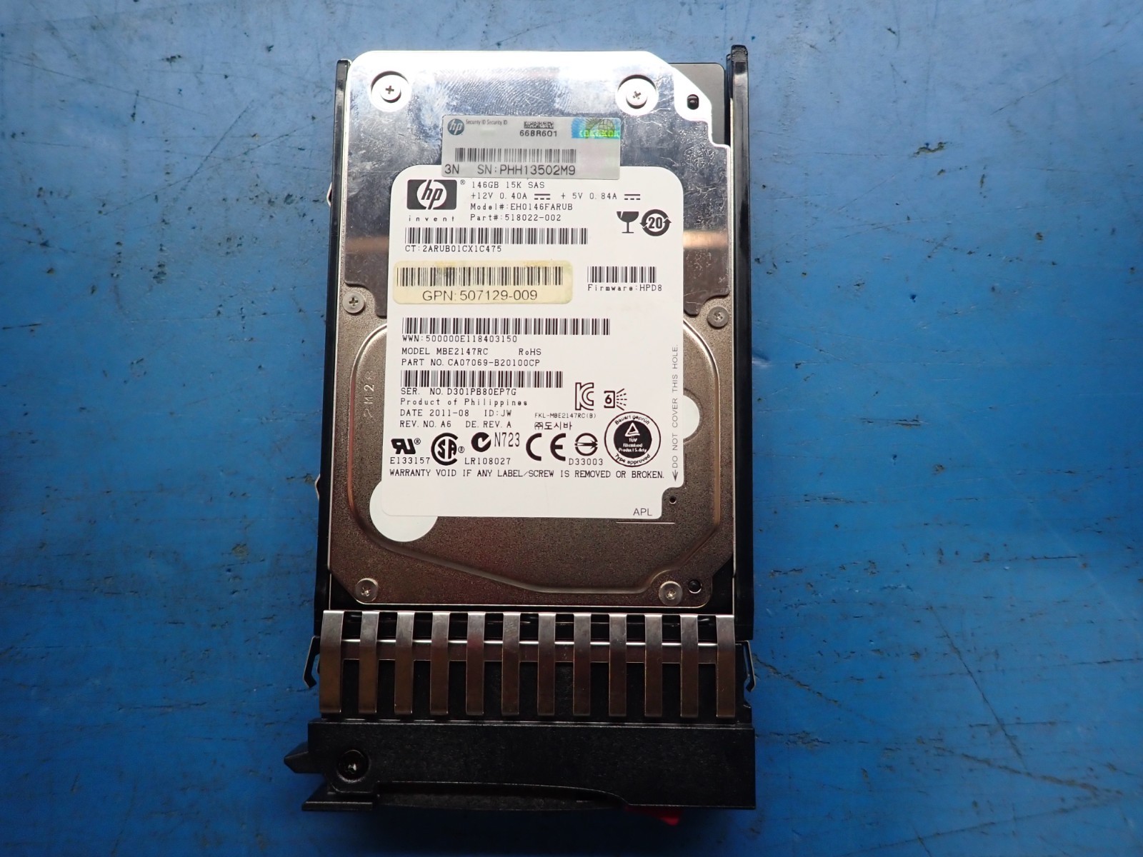 HPE 518022 - 002 EH0146FARUB 146GB 15000RPM SAS HDD Internal Hard Disk Drive