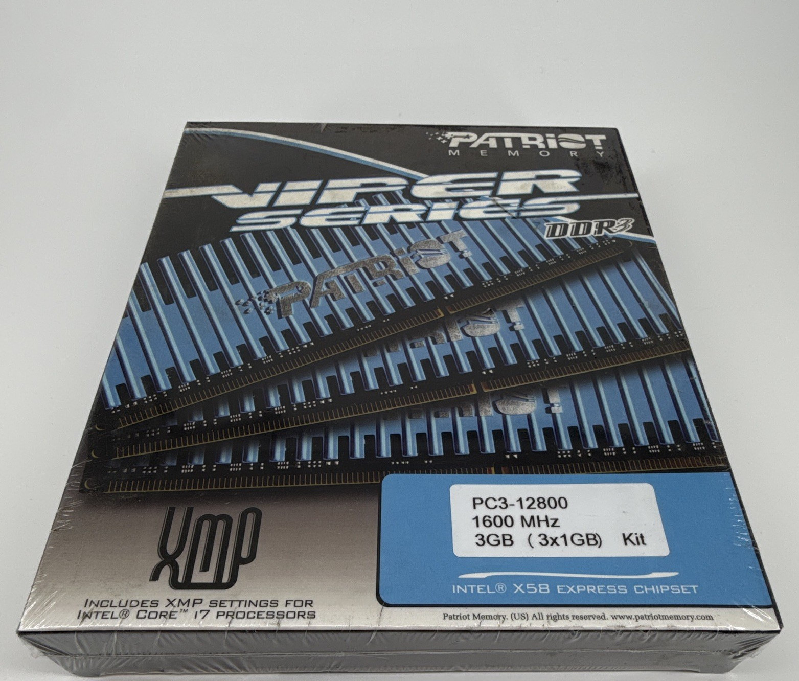 Patriot Memory Viper Series 3GB (3x1GB) DDR3-1600 PC3-12800 XMP DIMM