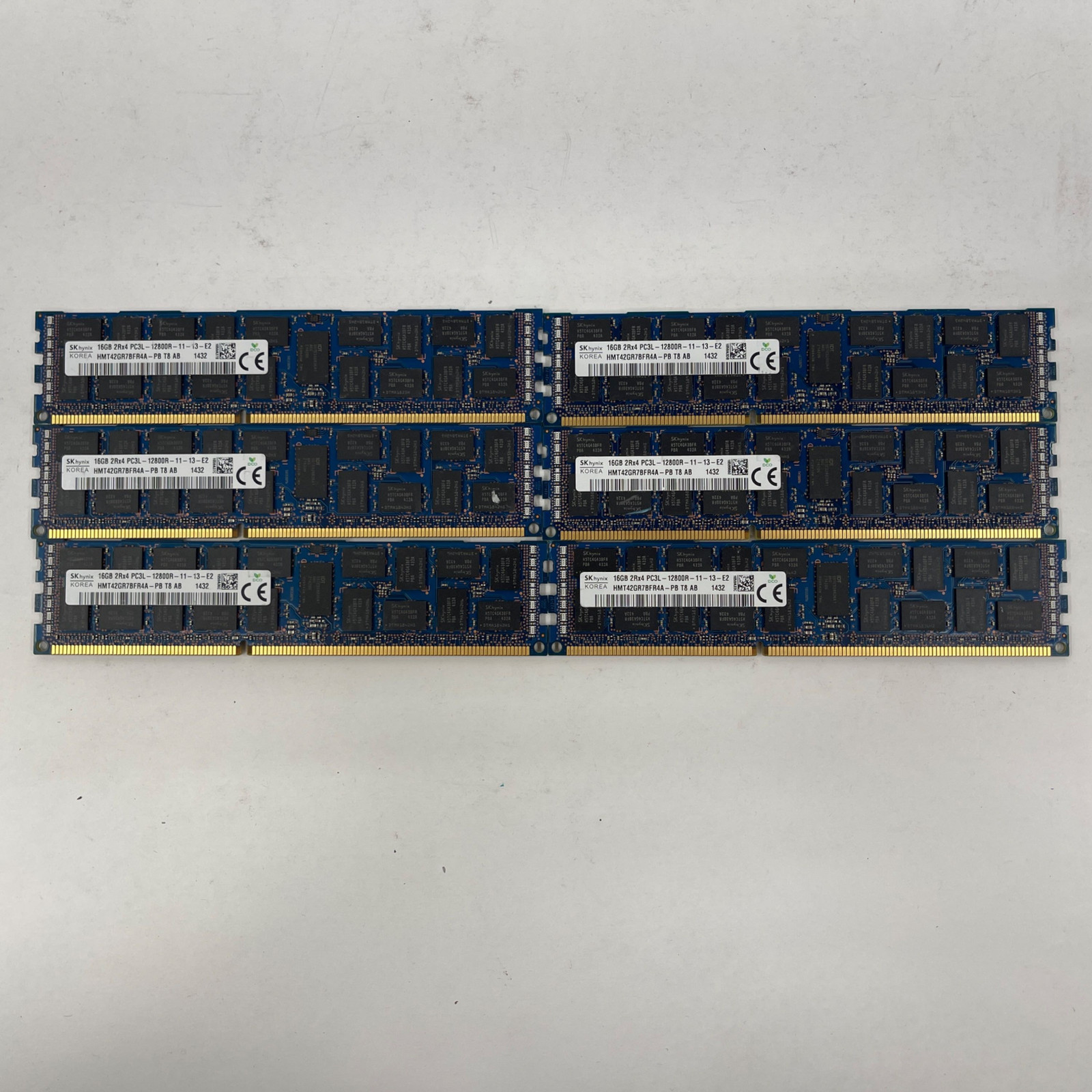 96GB (6x16GB) SK hynix PC3L-12800R DDR3L 1600MHz ECC Reg RAM *READ*