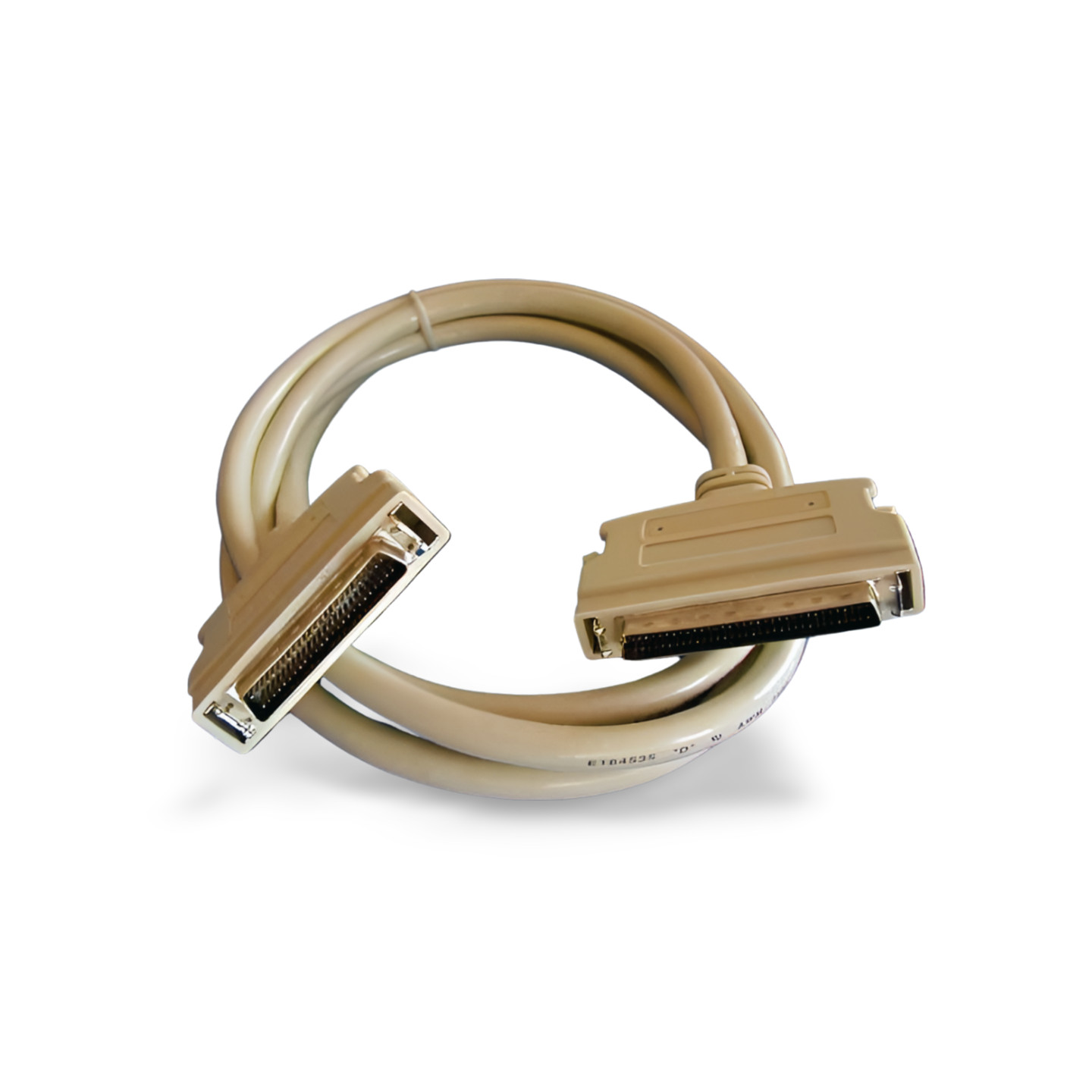 6ft SCSI-III HPDB68 Male Latch to SCSI-II HPDB50 Male Latch - Beige