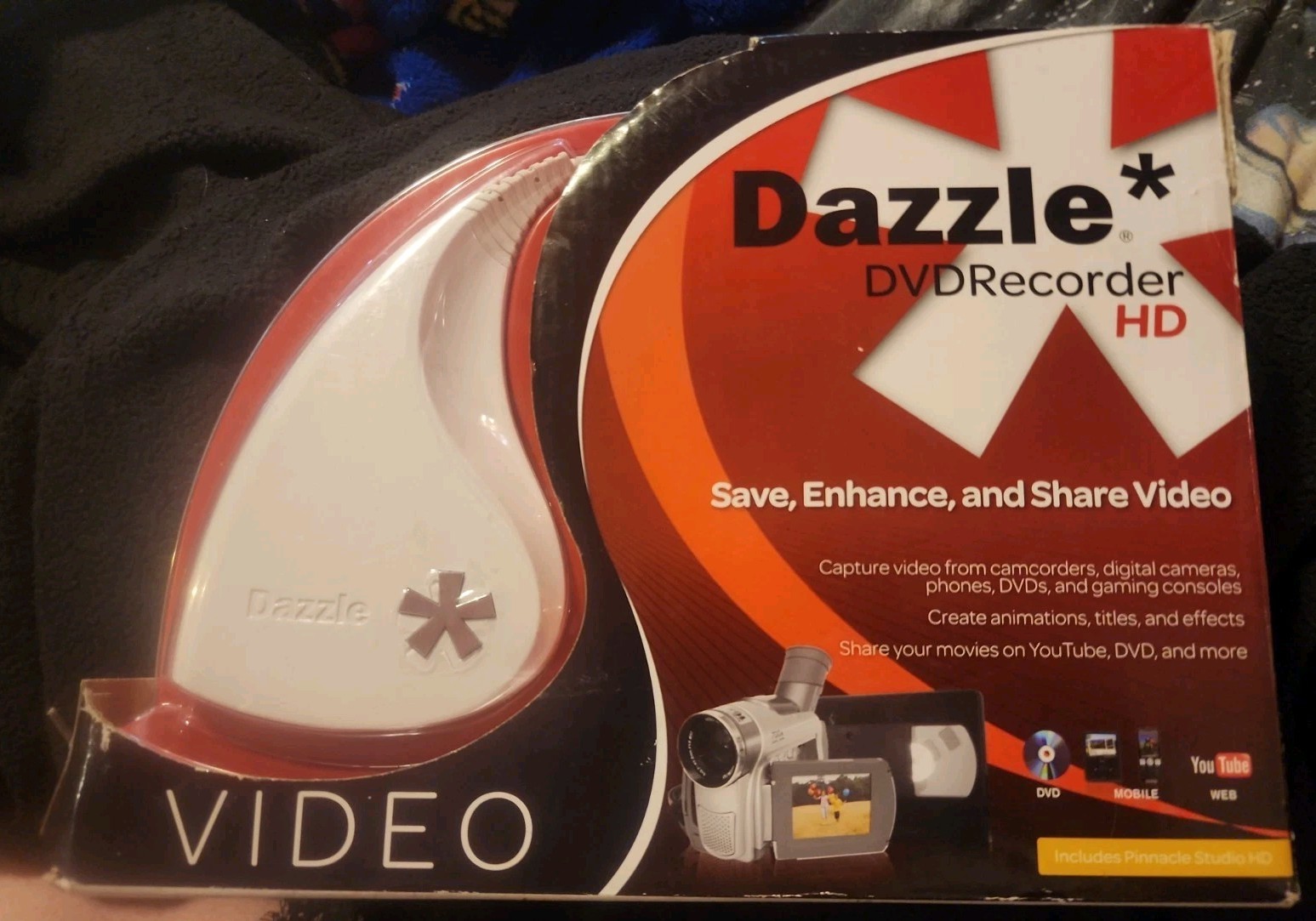 Pinnacle Dazzle DVD Recorder HD Video Capture DV Mobile Web PC USB NEW OPEN BOX