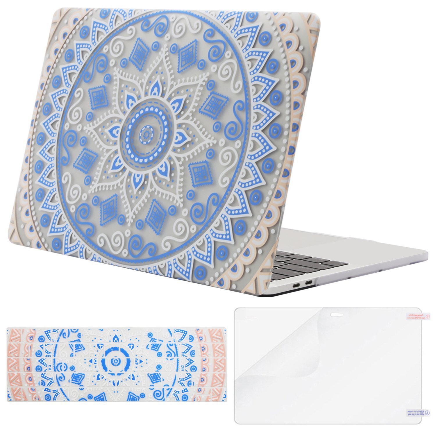 Mosiso Marble Hard Case for Macbook Pro 13 Touch Bar A2159 A1706 2017 2018 2019