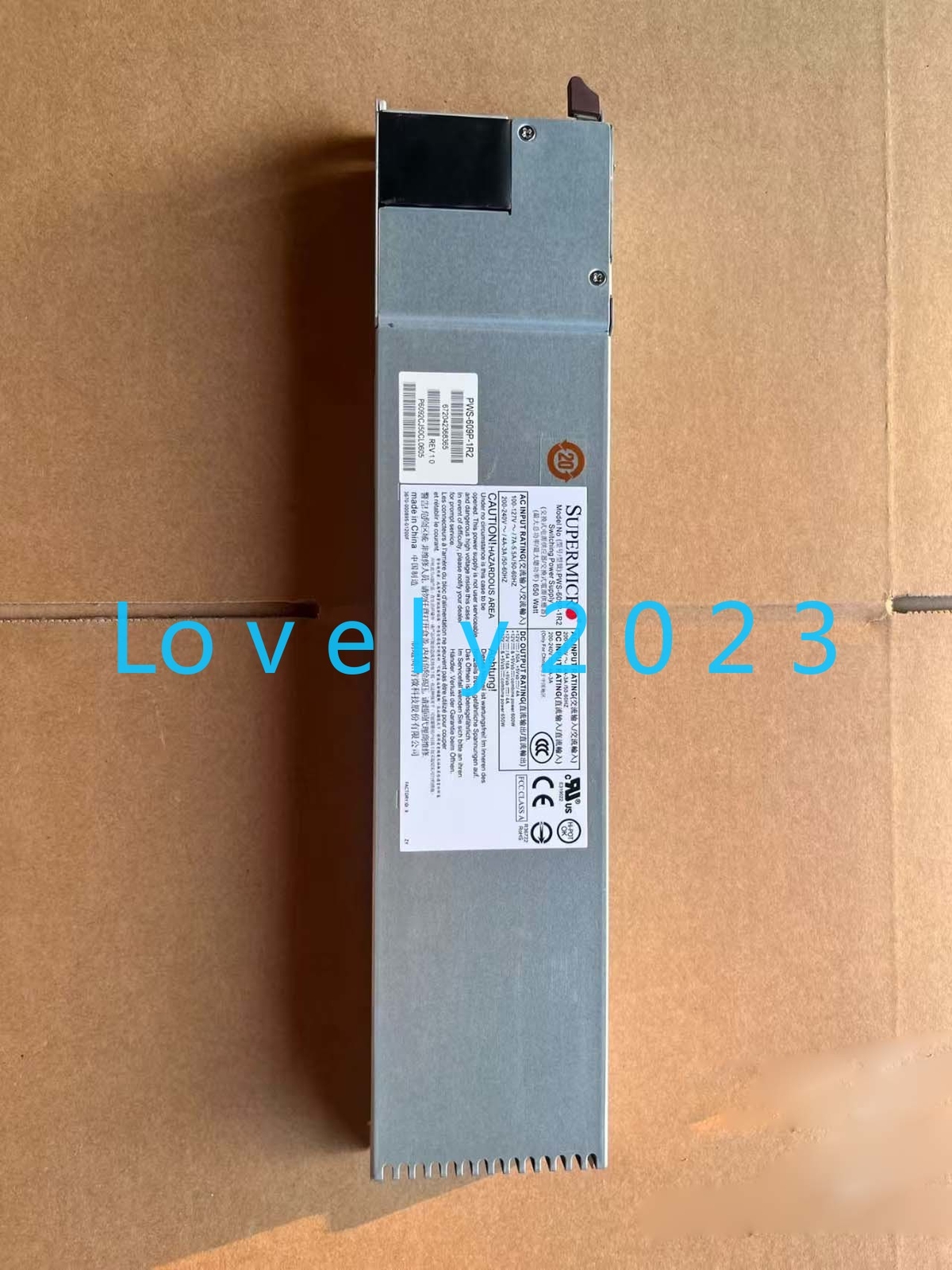 1pc used SuperMicro PWS-609P-1R2 650W server power supply