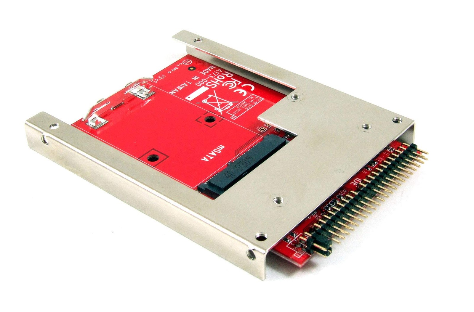 IIDE-MSAT mSATA to 2.5-Inch IDE Adapter Converter with Aluminum Frame Bracket...
