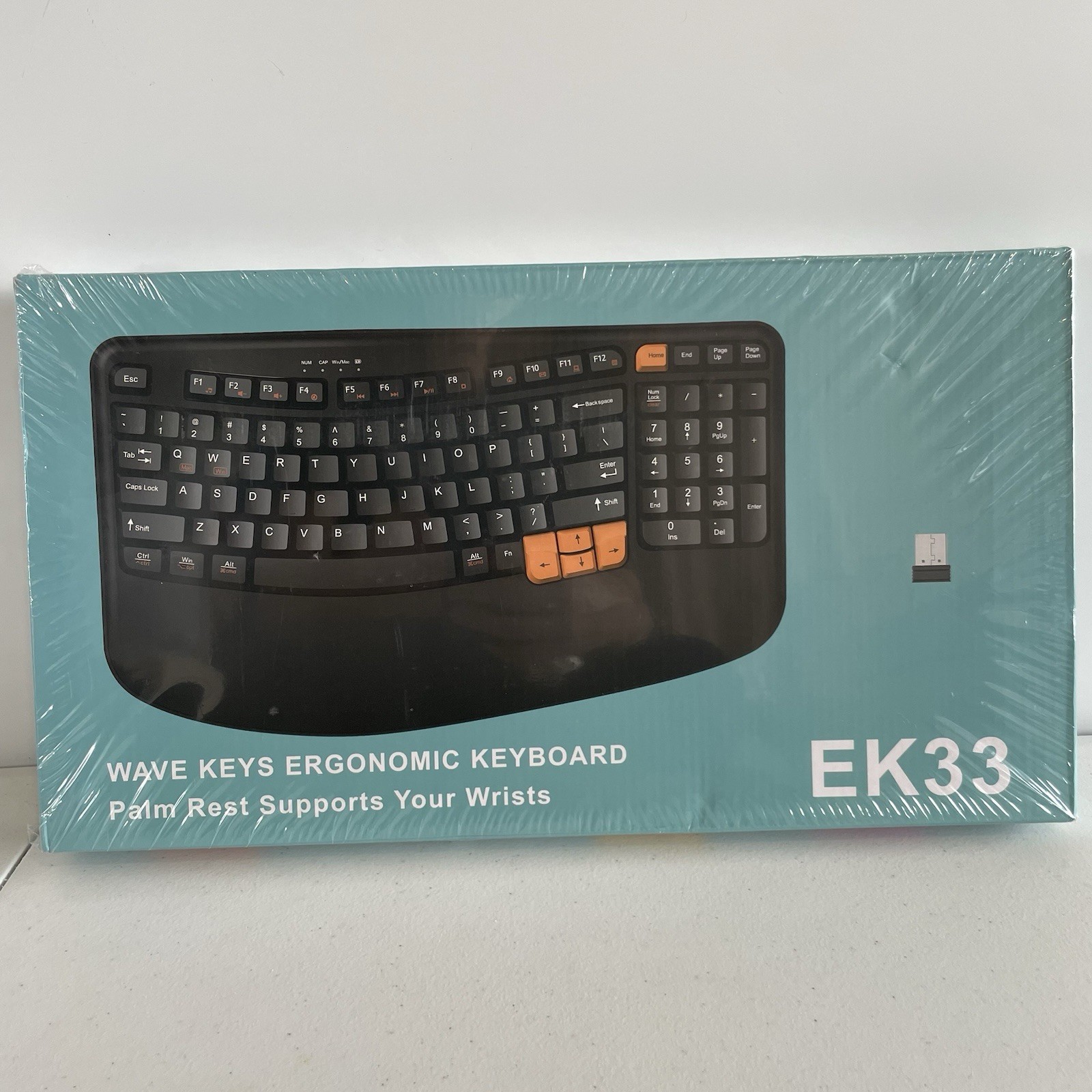 Ek33 Ergonomic Wireless Keyboard Encourages Natural Typing Posture
