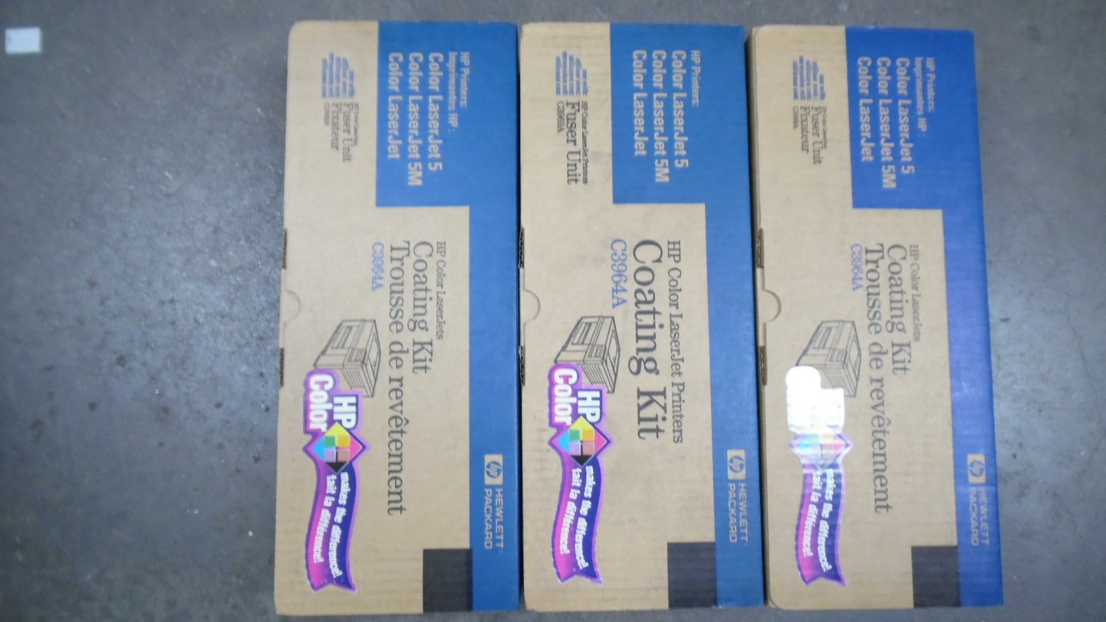 Lot of 3 - Genuine HP C3964A Coating Kit LaserJet 5 for use with Fuser Kit