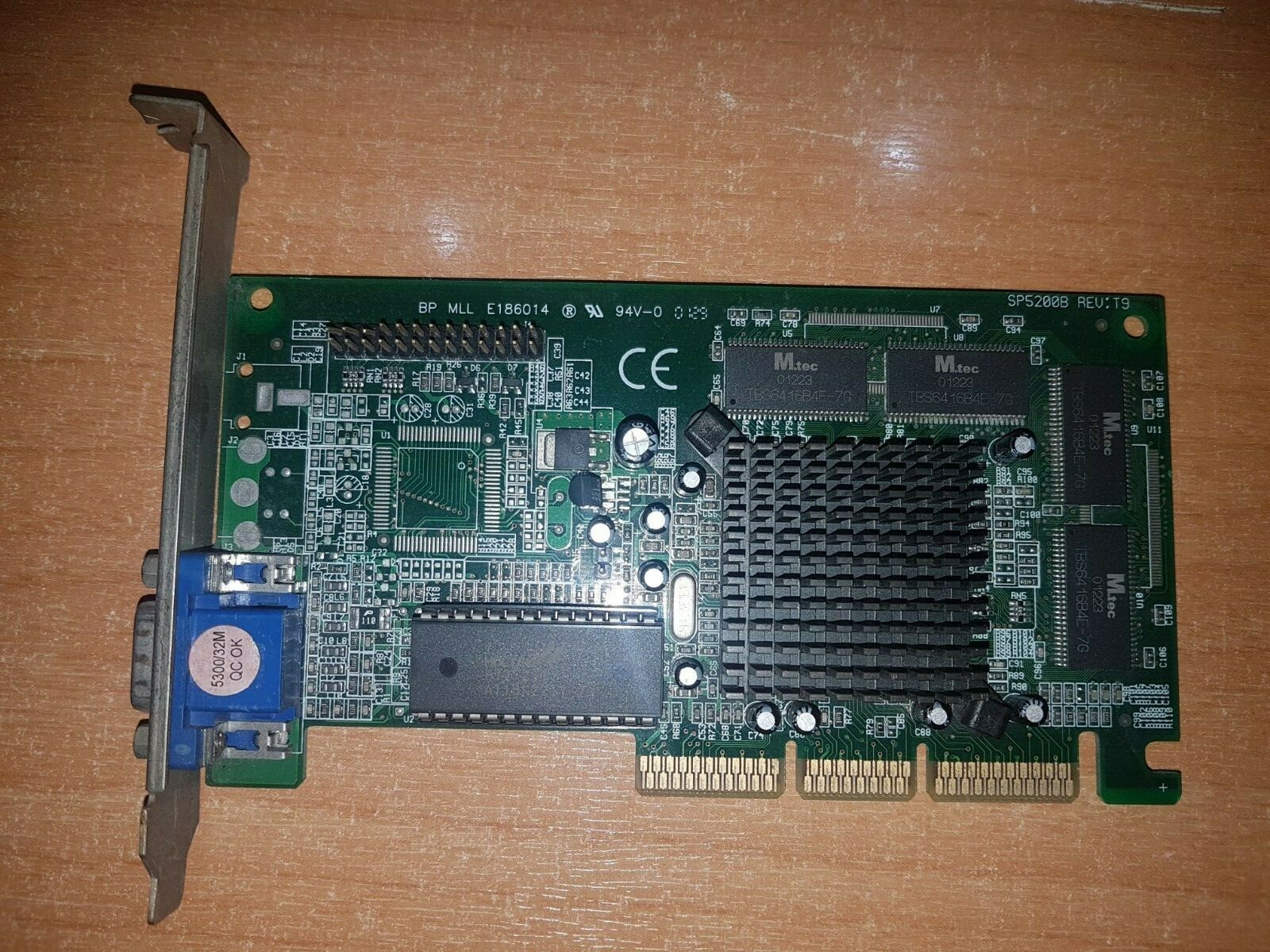 Sparkle SP5200B GP4640/32MB Nvidia Riva TNT2 M64 Computer VGA AGP Graphics Card