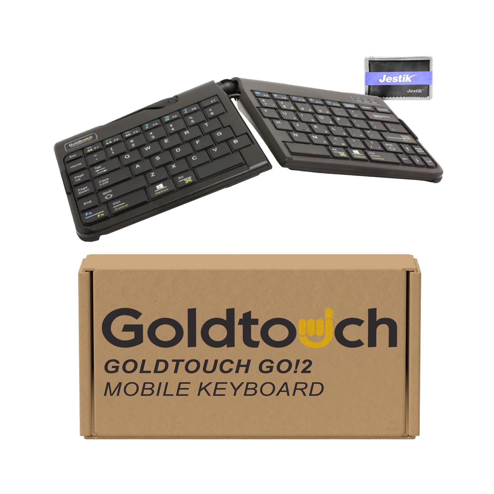 Goldtouch Go2 Mobile Keyboard (GTP-0044) - Portable Foldable Travel Ergonomi...