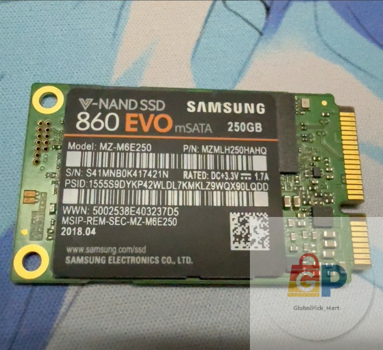 Samsung MZ-M6E250BW 860 EVO mSATA 250GB SSD For Dell AUSU HP Lenovo Laptop PC