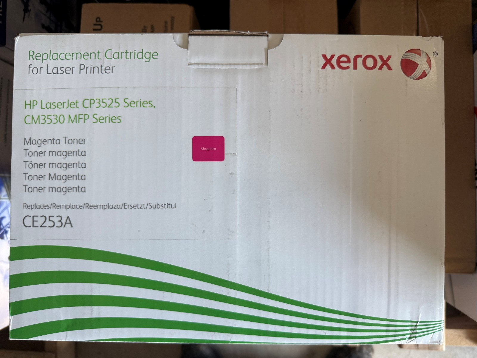 Xerox Magenta Toner CE253A  504A 106R01586 HP LaserJet CP3525, CM3530 MFP Series