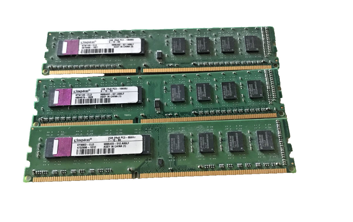 Kingston KTW149-ELD 3GB (3x1GB) RAM DDR3 1333MHz 1GB1RX8PC3-10600U