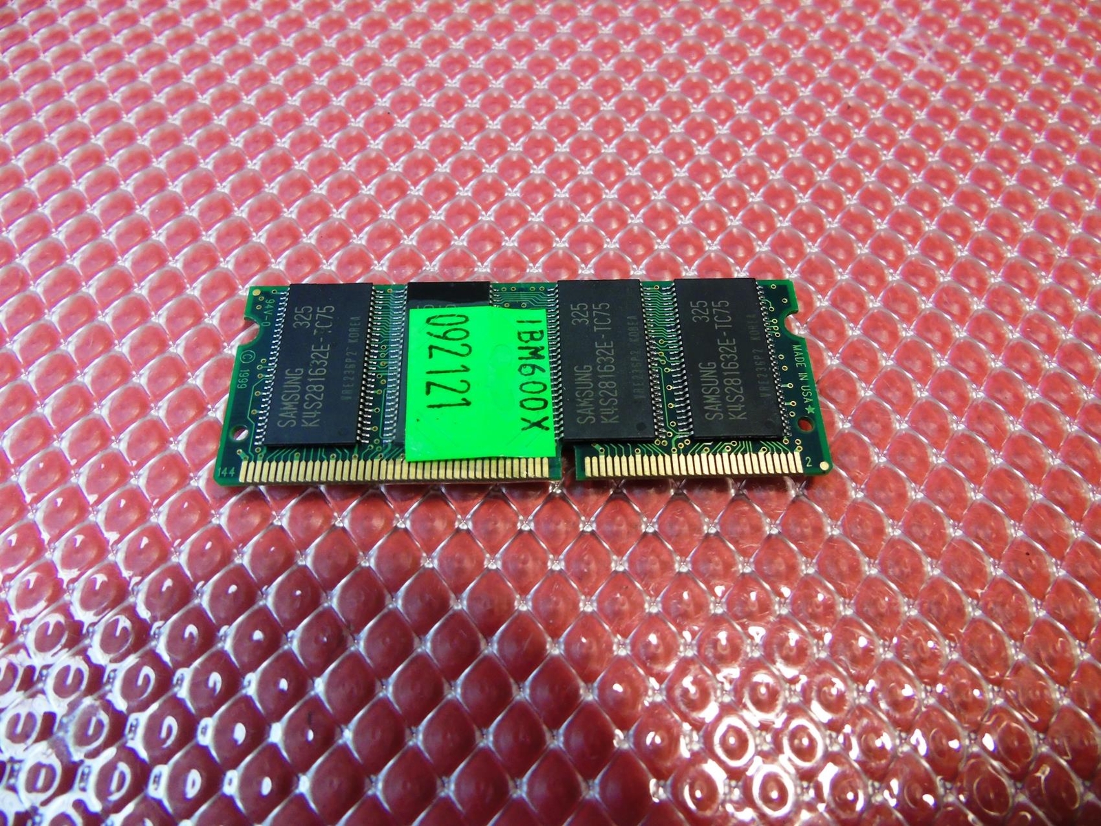 IBM ThinkPad 600X Laptop 128MB 100MHz PC100 CL2 Memory RAM 168 pin 8 Chip