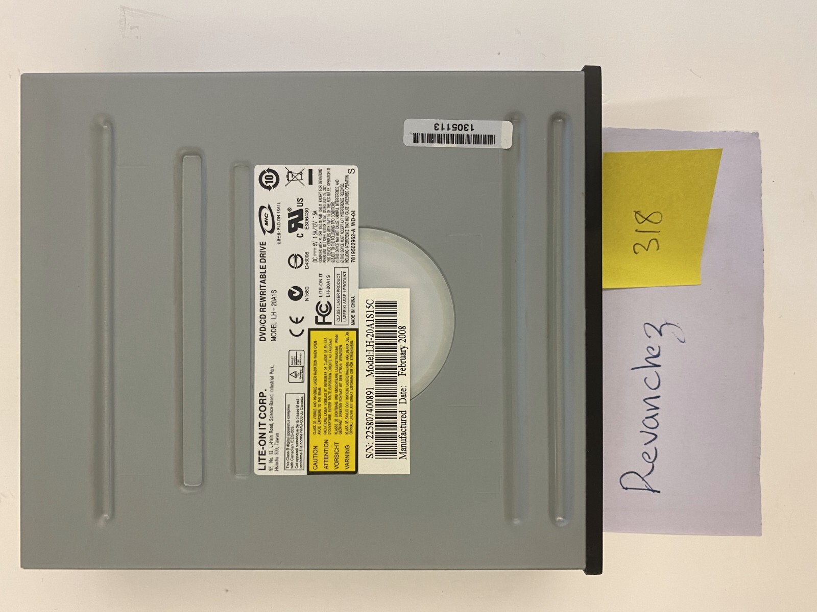 Philips Lite-On LH-20A1S Internal DVD±RW-DL 20X DVD Writer SATA