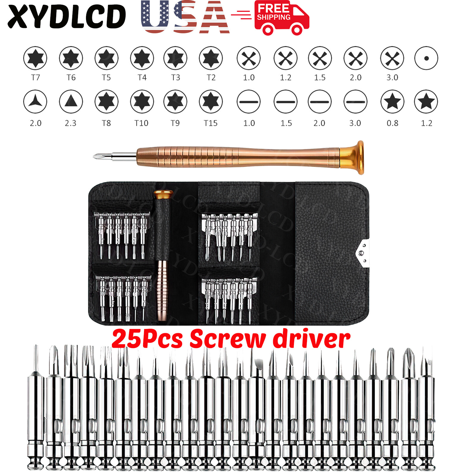 25 in 1 Screwdriver Set Tools Apple MacBook iPhone X Samsung PC Tablet Laptop