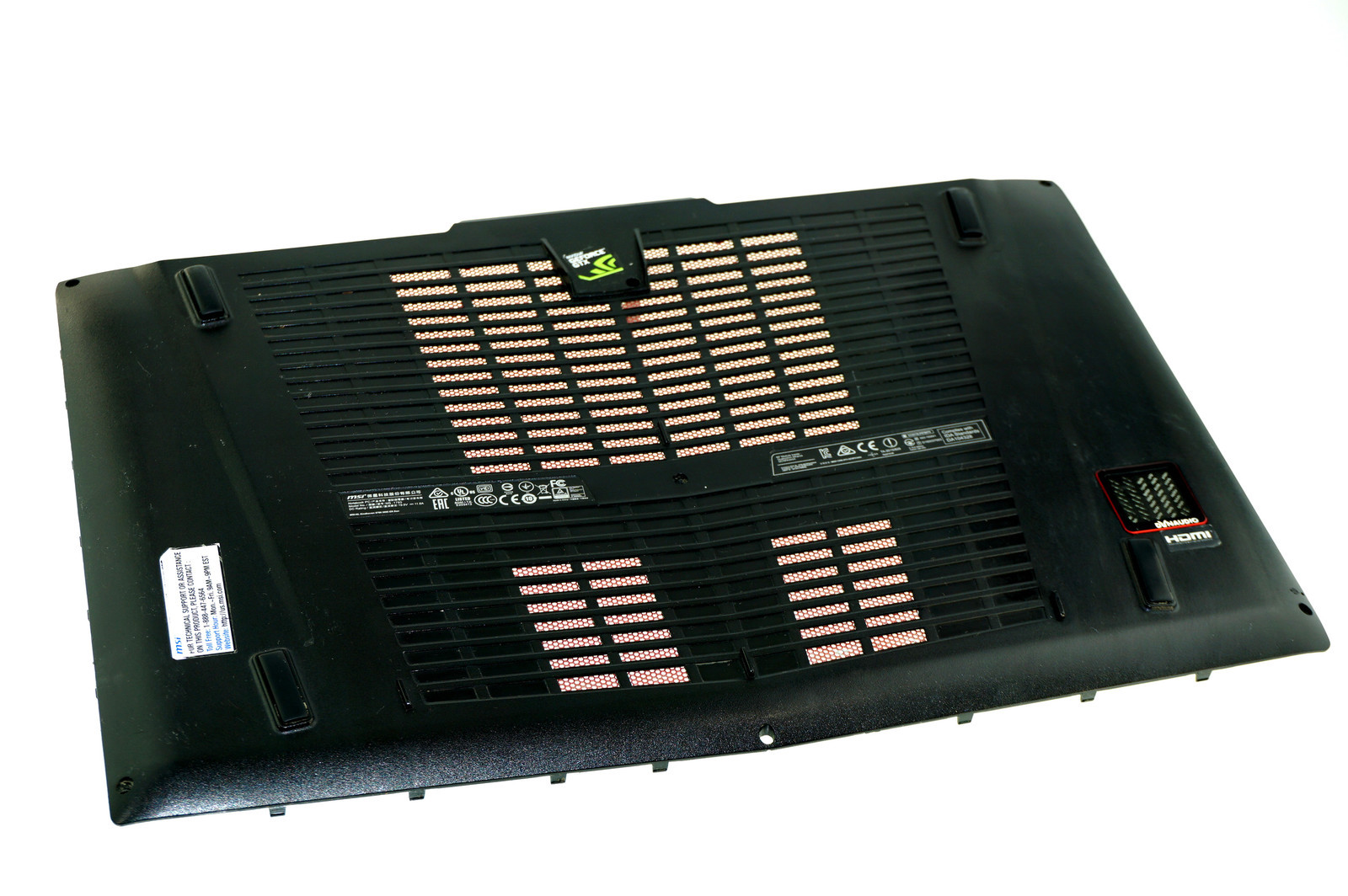 E2P-781J2XX-P89 OEM MSI PLASTIC COVER GT72VR 6RE PRO MS-1785 (GRADE B) (AD71)