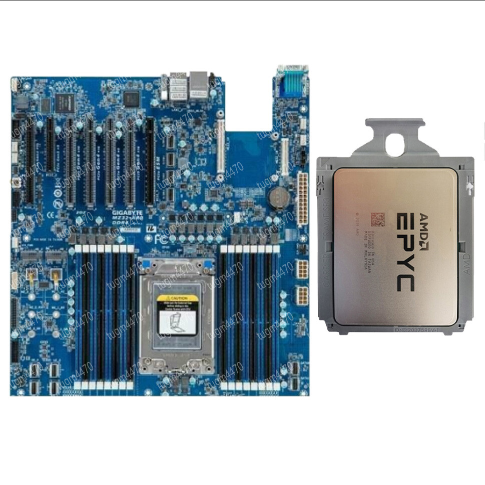 amd epyc 7543P+Gigabyte mz32-ar0 2.8GHz 32 core cpu+motherboard combina