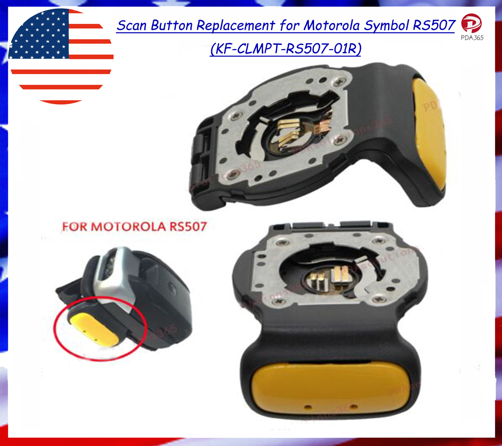 Scan Button Replacement for  Symbol RS507 (KF-CLMPT-RS507-01R)