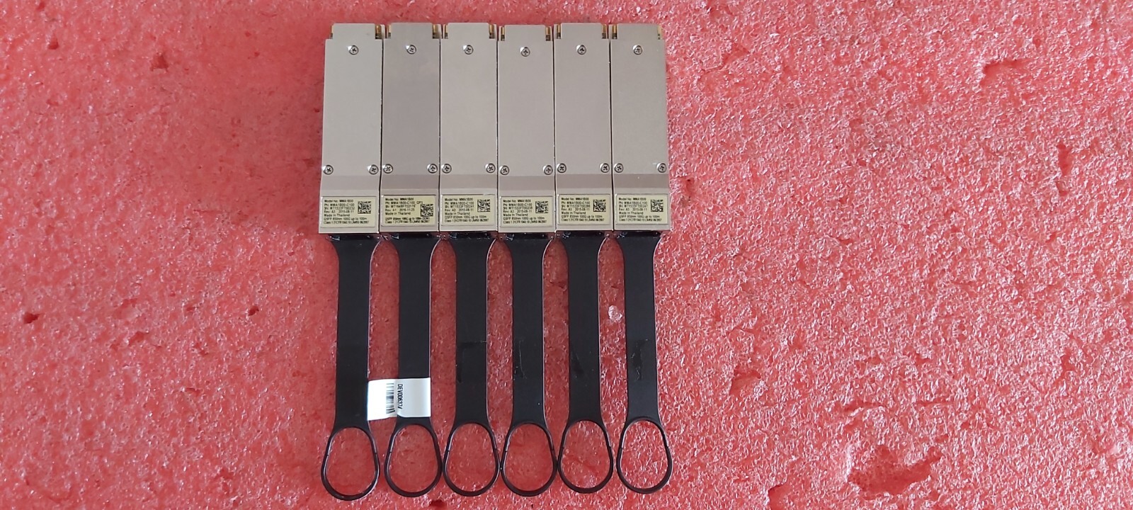 Lot of 6 Mellanox NVidia MMA1B00 MMA1B00-C100 Transceiver Make Offers UPS A-2