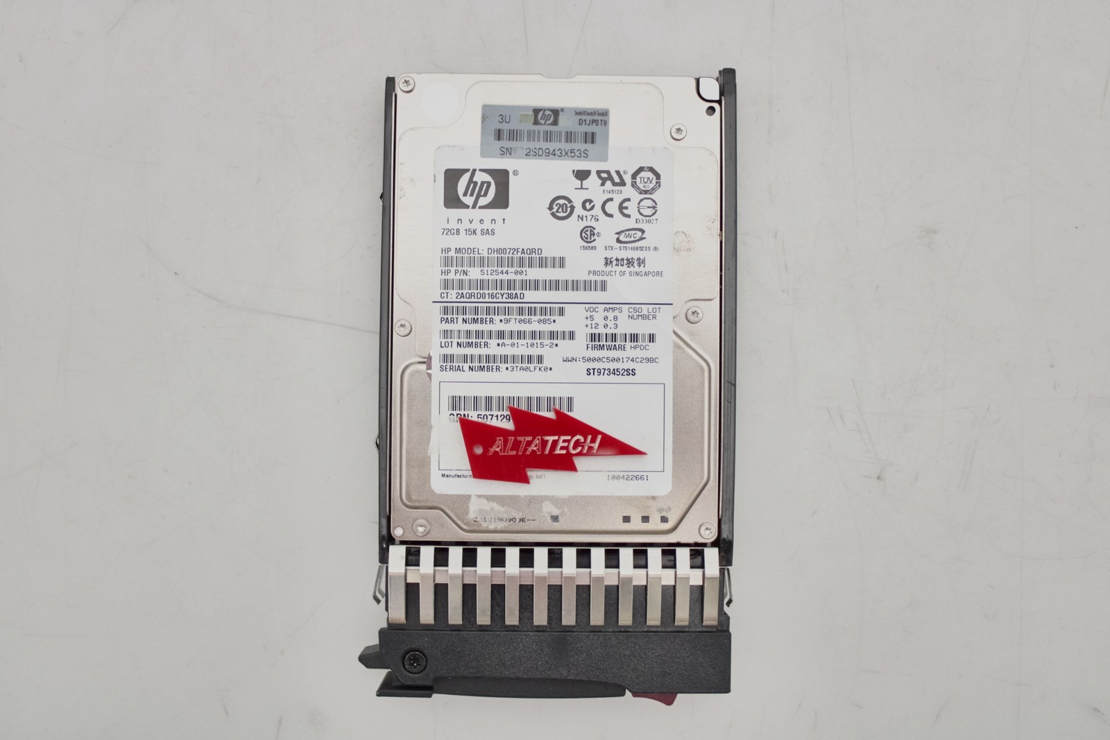 HP 418398-001 72GB 15K SAS 2.5 SFF DP HDD HARD DISK DRIVE