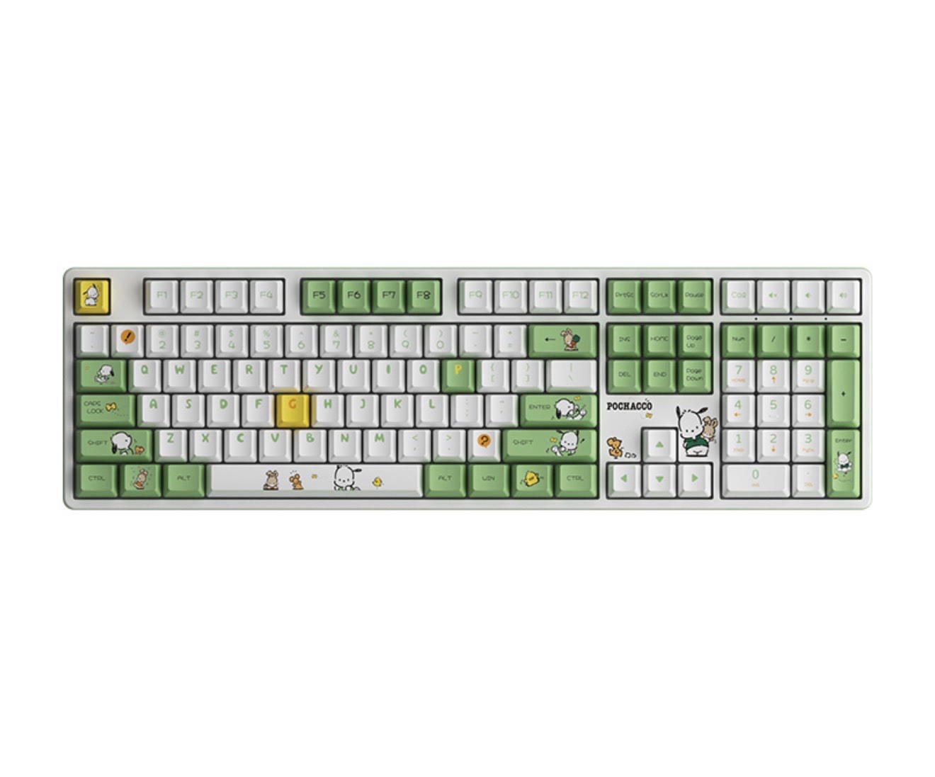 Pochacco 5108B Plus - Green, Akko V3 Cream Blue Pro