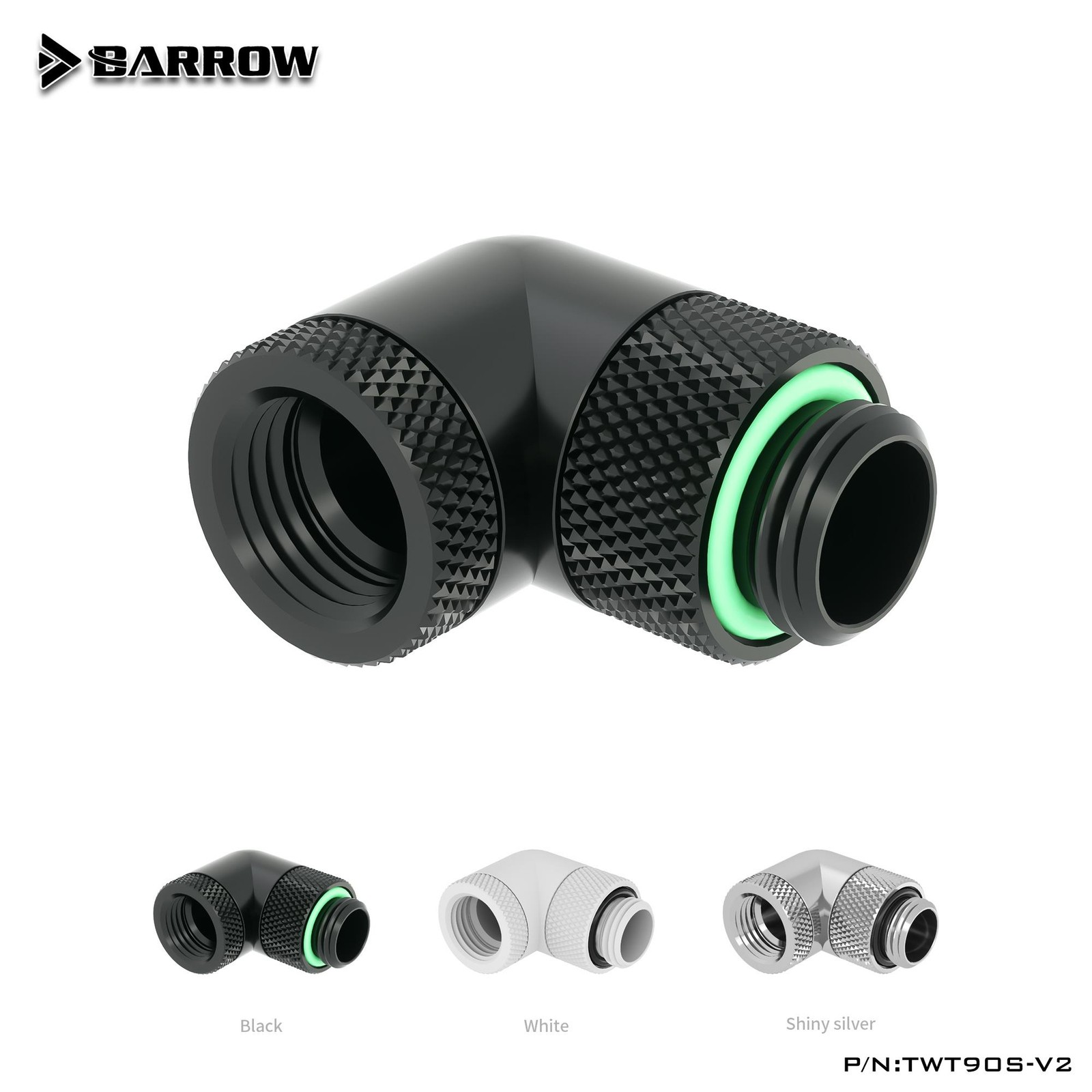 Barrow 90 Degree Rotary Fitting Connector 360 Degree Rotation TWT90S-V2