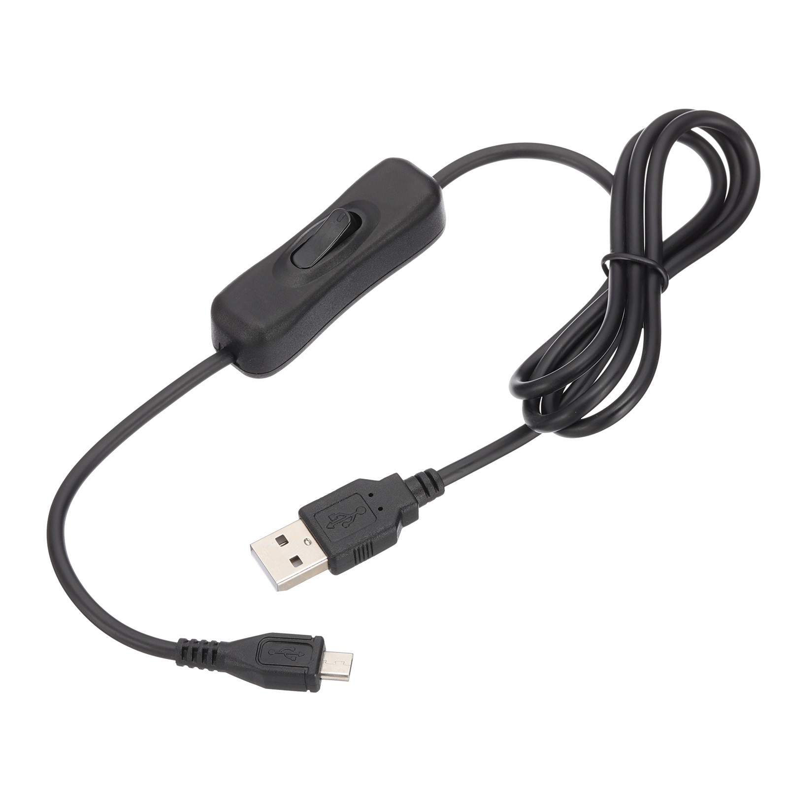 3.28ft USB Extension Cable Switch, Micro USB to USB Male Data Power Cord