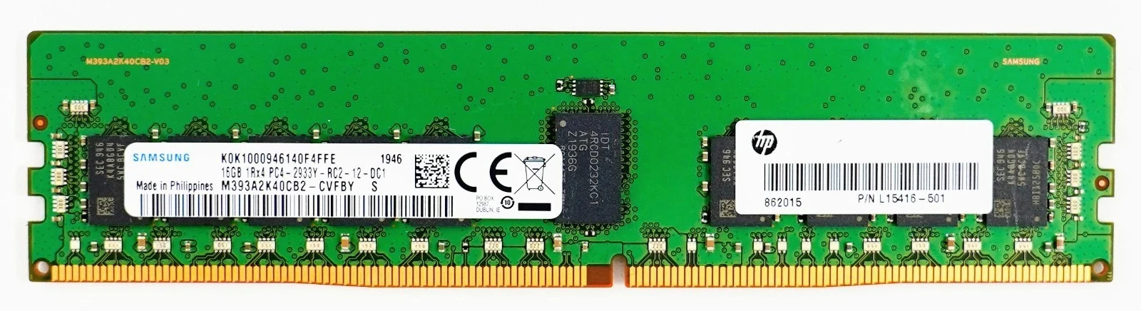 Samsung 16GB DDR4 2933 MHz ECC REG RDIMM Server RAM 1Rx4 - M393A2K40CB2-CVF