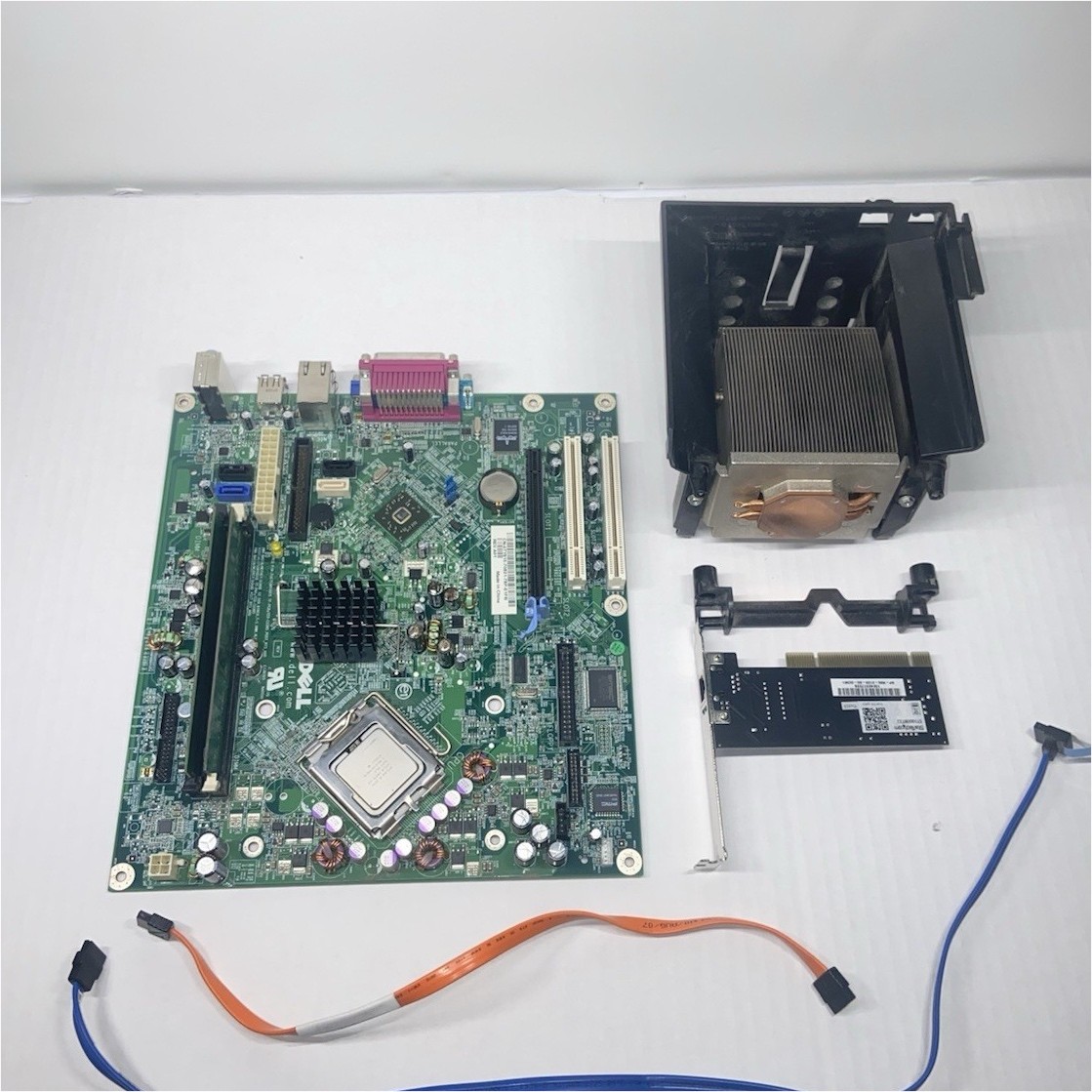 Dell 320 0TY915 Intel E4400 Core 2 Duo 2GB RAM Motherboard w/Heatsink Shroud NIC