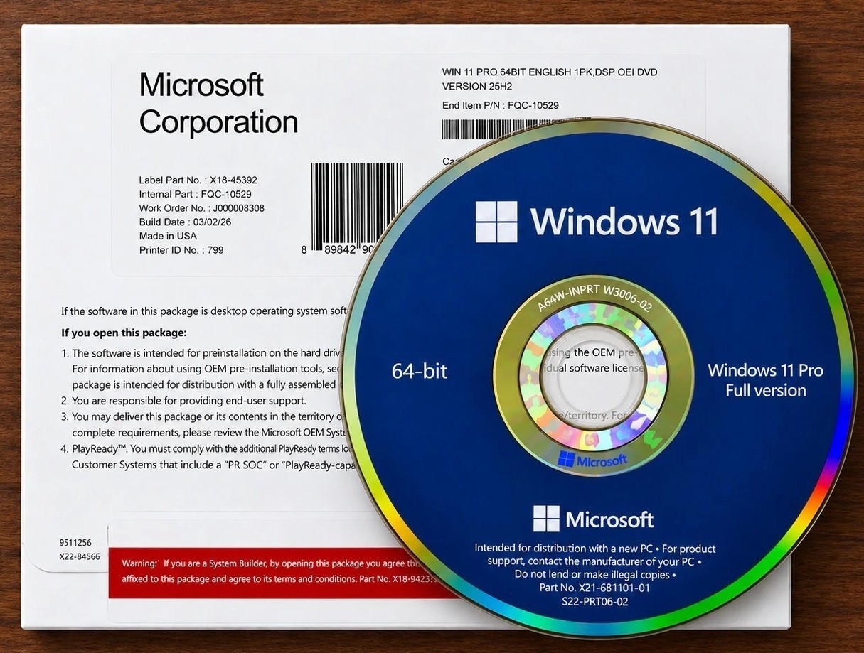 BRAND NEW AND SEALED WINDOWS 11 PRO 64BIT DVD PACK WITH GENUINE NEVER USED