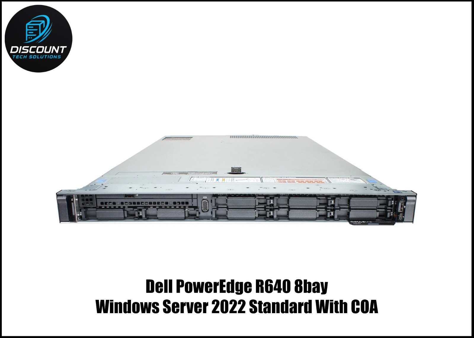 Dell EMC PowerEdge R640 2x Intel Gold 6134 3.2Ghz 64GB Server 2022 Standard SSD