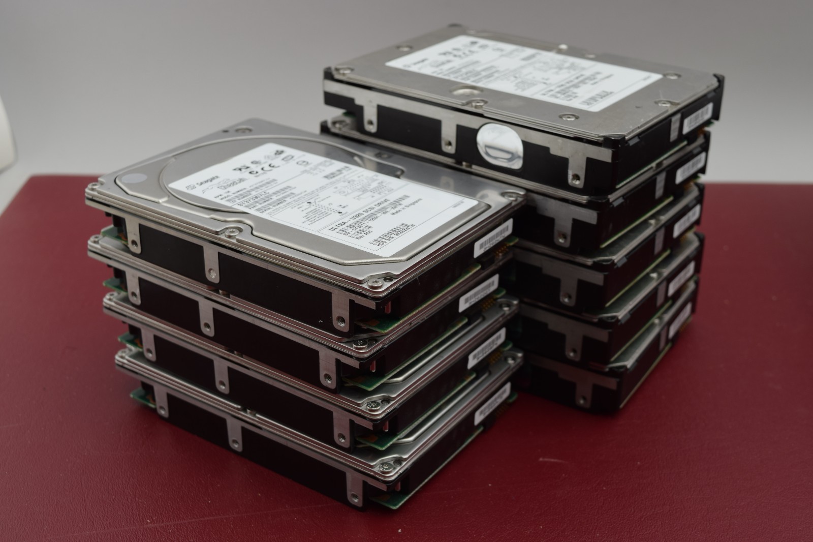 Seagate Cheetah 9pc Ultra320 SCSI Hard Drive Lot 73GB Untested 5987