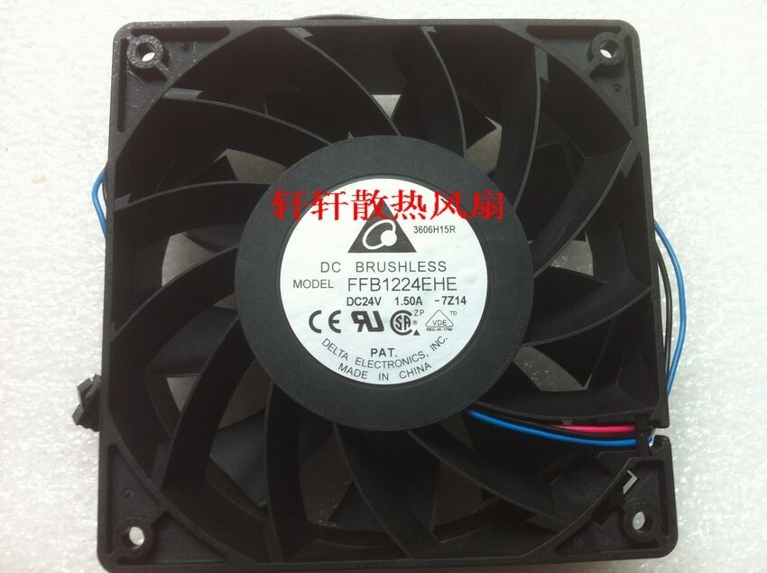 Delta FFB1224EHE 12CM 12038 24V 1.5A Large Airflow Inverter Cooling Fan