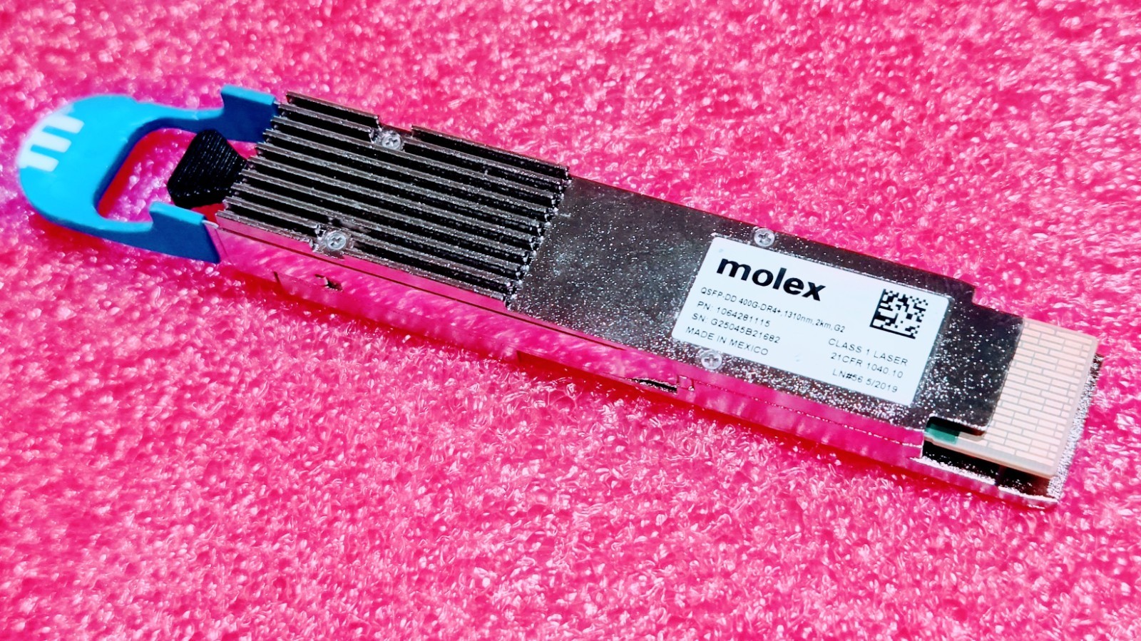 Molex QSFP-DD 400G-DR4+ 1310nm 2Km PSM4 SMF MPO-12/MTP Transceiver 1064281115