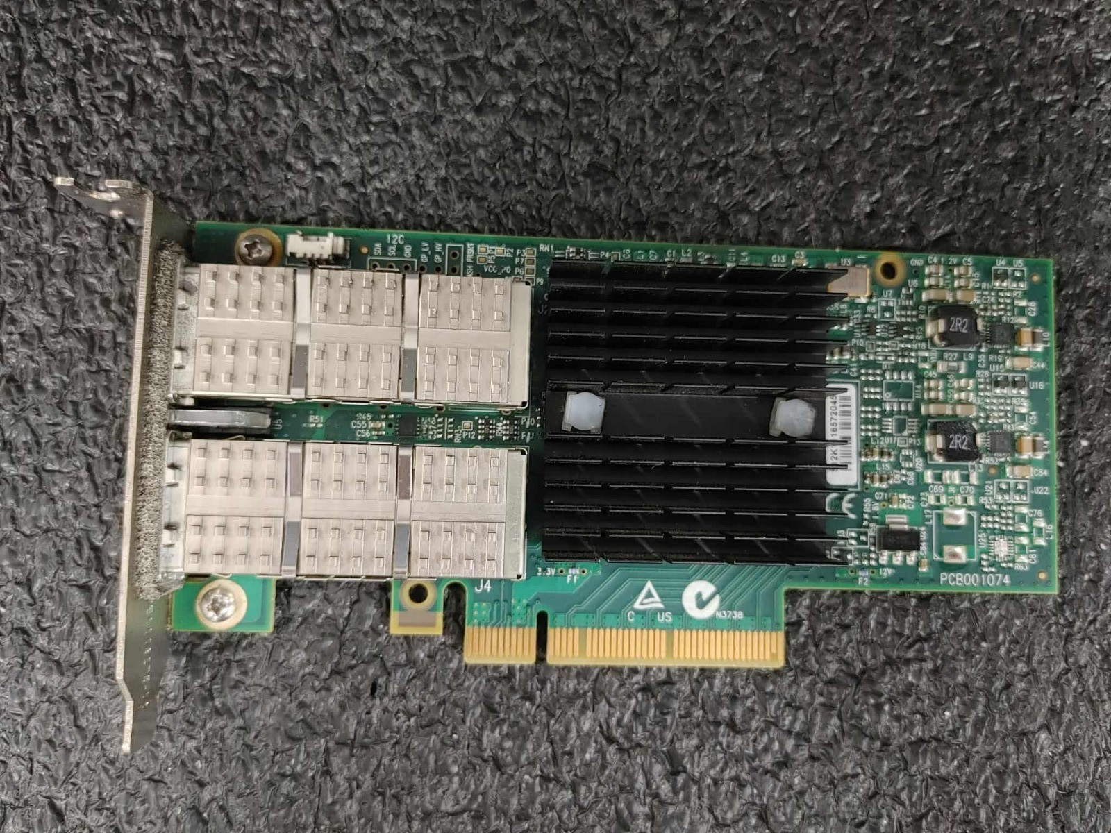 Lot of 2 Mellanox 050-0050-02 CX354A ConnectX-3 QDR InfiniBand+10GigE
