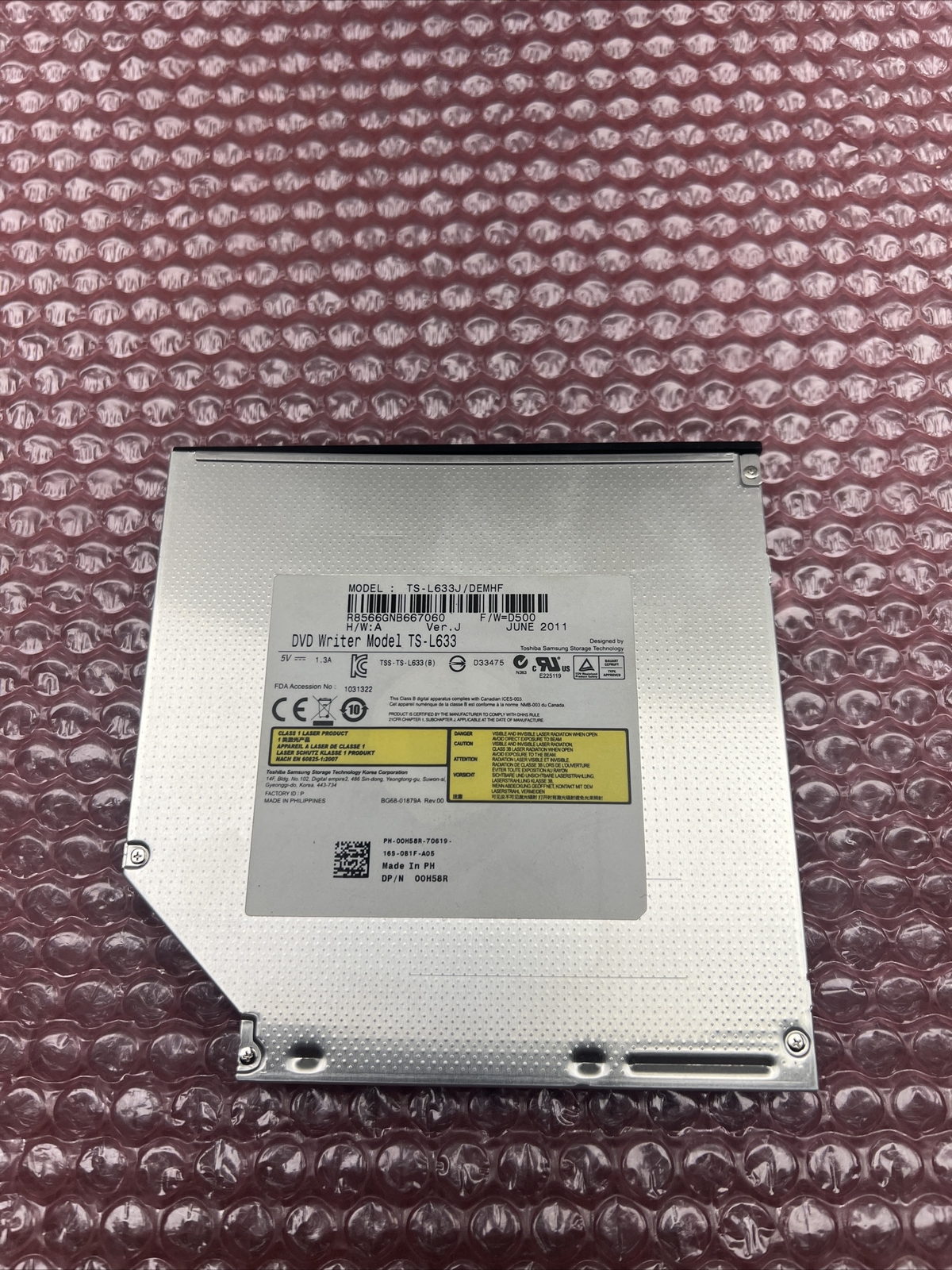 HP Genuine Laptop DVD-RW Burner Drive TS-L633 TS-L633J/DEMHF